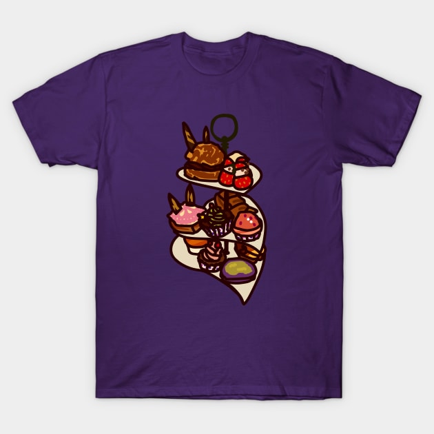 Tokyo Dessert Cafe High Tea Desserts T-Shirt by lostnprocastinating